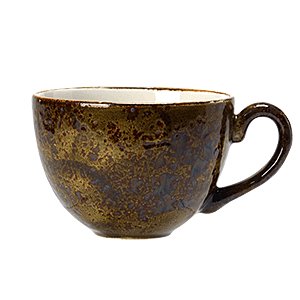 Чашка чайная «Крафт Браун»;фарфор;228мл;D=9,H=6см;коричнев.,бежев. COM- 3140681