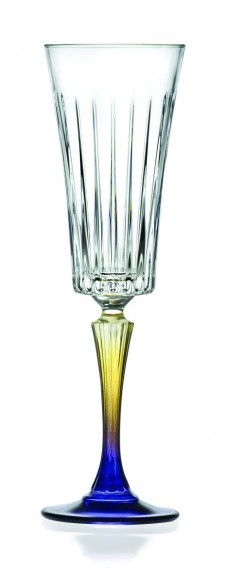 Бокал-флюте для шампанского 210 мл хр. стекло цветной Style Gipsy RCR Cristalleria [6], RIC - 81260151