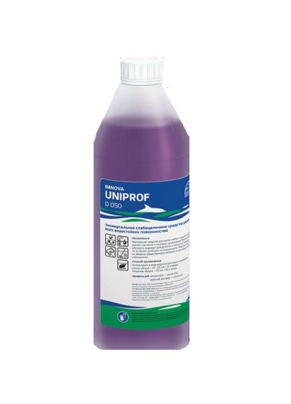 Средство моющее для поверхн. на пищ. произ-вах 1 л. в воде любой жестк. ph 8 UniProf /1/12/