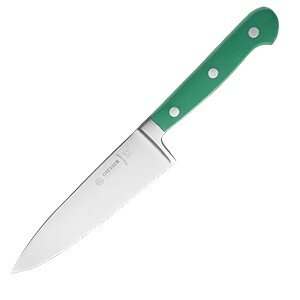 Нож поварской;сталь,пластик;,L=270/150,B=35мм;зелен.,металлич. COM- 4071244