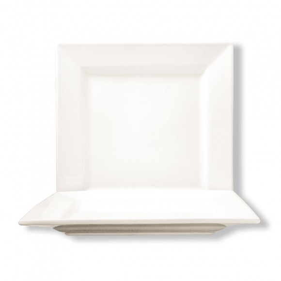 Тарелка 24*24 см квадратная белая фарфор KW "Black Label" ,  [8], RIC - 99004031