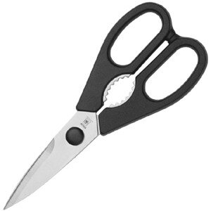 Ножницы кухонные;сталь нерж.,пластик;,L=22/12,B=2см;черный,металлич. COM- 4070706