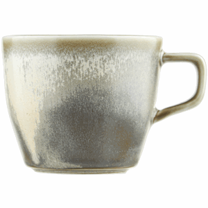 Чашка чайная «Агава»;фарфор;200мл;D=82,H=70мм;серый,зелен. COM- 3130951
