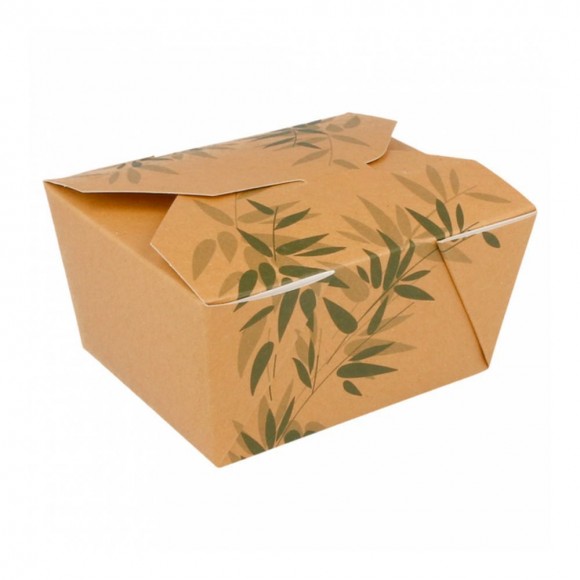 Ланч-бокс картонный Feel Green 11,3*9*6,4 см, СВЧ, 50 шт/уп, Garcia de PouИспания, RIC - 81210001