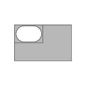 Полка дренажная для гастроемкости 1/4;поликарбонат;,L=26,5,B=16см;прозр. COM- 4011317