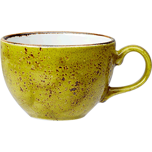 Чашка чайная «Крафт Эппл»;фарфор;228мл;D=9,H=6см;желто-зел. COM- 3141904