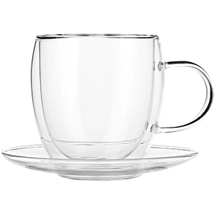 Пара чайная «Проотель»;термост.стекло;250мл;D=13см;прозр. COM- 03141161