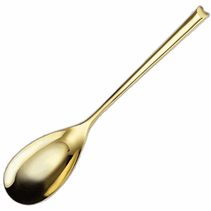 Ложка десертная «Эйч-арт ПВД Голд»;сталь нерж.;,L=18,8см;золотой COM- 3110990