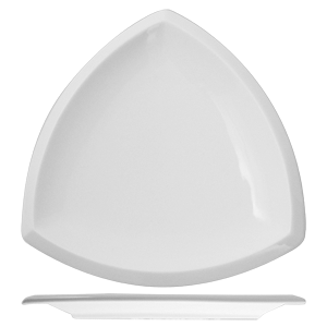 Тарелка «Кунстверк» треугольная;фарфор;,L=26,B=26см;белый COM- 3011370