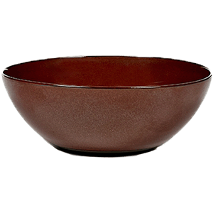 Салатник;керамика;0,9л;D=184,H=71мм;коричнев. COM- 3031728