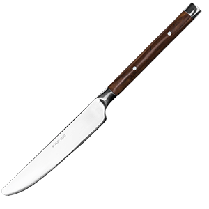 Нож столовый «Рустик»;сталь нерж.,пластик;,L=225/120,B=18мм;металлич. COM- 3112188