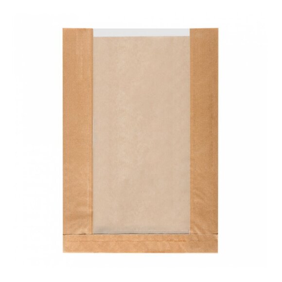 Пакет Feel Green для хлеба с окном 26+10*38 см, 125 шт/уп, RIC - 81210788
