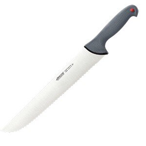 Нож для мяса «Колор проф»;сталь нерж.,полипроп.;,L=49/35см;серый COM- 4072049