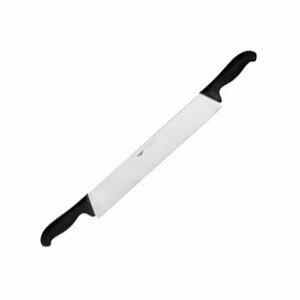 Нож кухонный д/сыра 2ручки;сталь,пластик;,L=510/360,B=55мм;черный,металлич. COM- 4071004