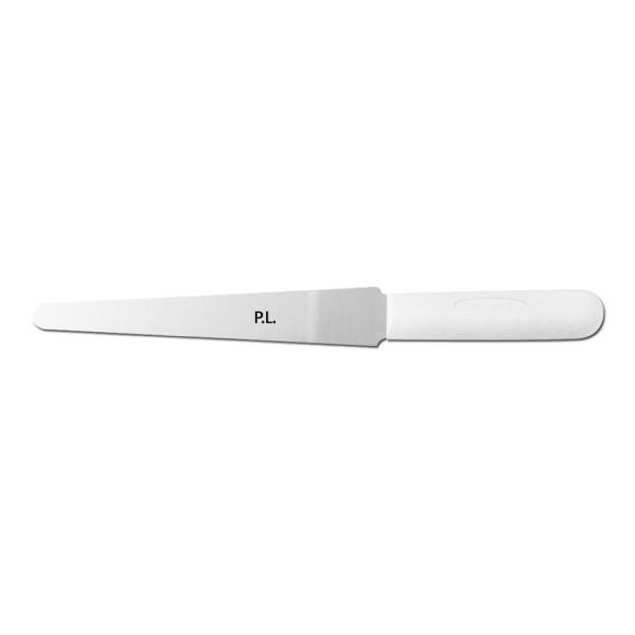 Лопатка кондитерская 8*1 см прямая нерж. с пласт. ручкой черная P.L. - Proff Chef Line, RIC - 81279046
