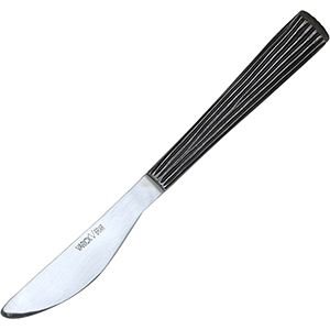 Нож столовый «Дистрест»;сталь нерж.;,L=22,9см;черный,металлич. COM- 3113253