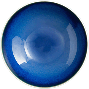 Салатник «Абиссос»;фарфор;0,95л;D=21,H=60мм;белый,синий COM- 3032675
