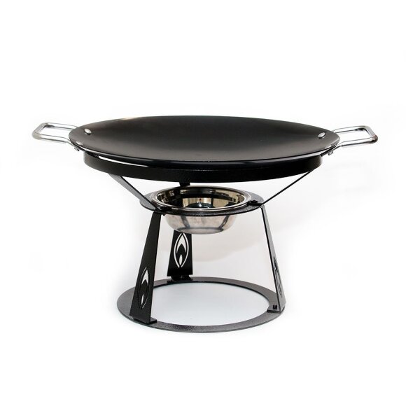 Сковорода для подачи саджа 34 см + подставка сталь , RIC - 92001550