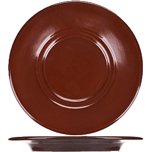 Блюдце «Шоколад»;фарфор;D=155,H=20мм;тем.корич. COM- 3024267