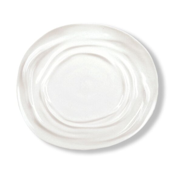 Тарелка 29*26 см овальная белая фарфор  [4], RIC - 71047252