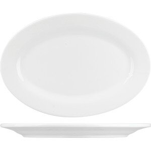 Блюдо «Кунстверк» овальное;фарфор;,H=15,L=200,B=140мм;белый COM- 3021675