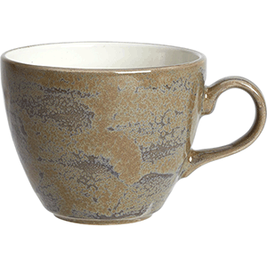 Чашка чайная «Революшн Гранит»;фарфор;228мл;D=9см;коричнев.,бежев. COM- 3141499