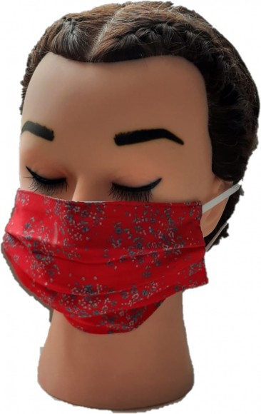 Детская маска лицевая, красная QG - 000025