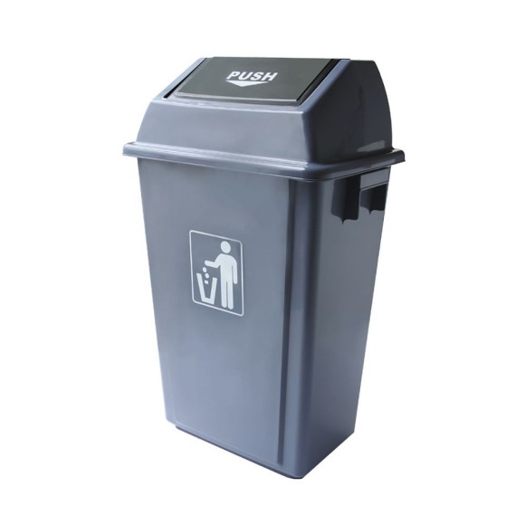 Бак контейнер для мусора с качающейся крышкой 58 л, 47*33,5*77 см, , RIC - 99003568