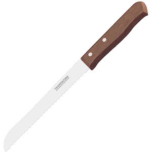 Нож для хлеба;сталь,дерево;,L=295/175,B=20мм;коричнев.,металлич. COM- 4070515