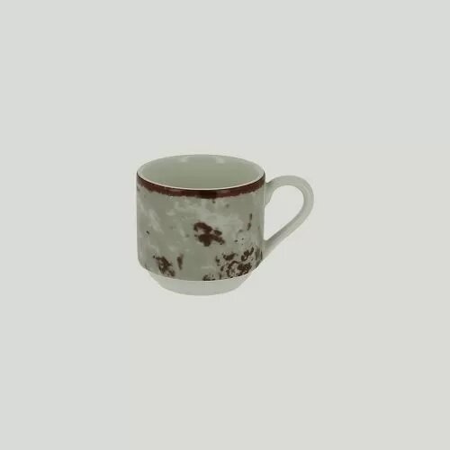 Чашка для эспрессо RAK Porcelain Peppery 90 мл штабелируемая, серый цвет, RIC - 81220214