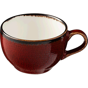 Чашка чайная «Джаспер»;фарфор;120мл;белый,красный COM- 3141614