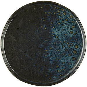 Тарелка мелкая «Фобос»;керамика;D=20,5см;черный,синий COM- 03013788