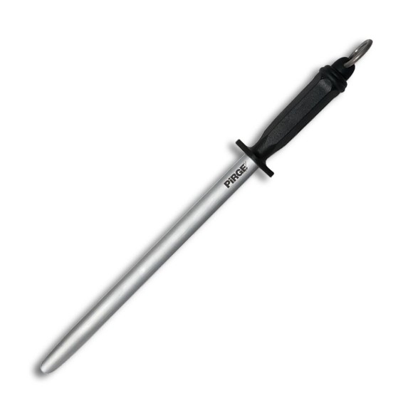 Мусат для заточки ножей 30 см,овальный,черная ручка Pirge, RIC - 81240355