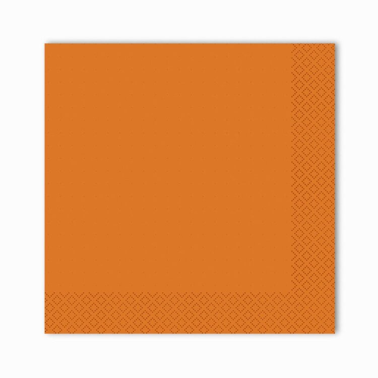 Салфетки Gratias однослойные 24*24 см оранжевые, 400 шт/уп, сложение 1/4, R...
