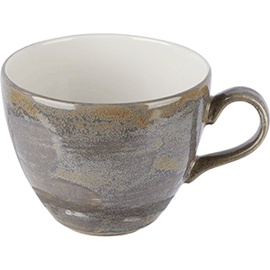 Чашка чайная «Революшн Гранит»;фарфор;350мл;D=10,5см;коричный,бежев. COM- 3141497