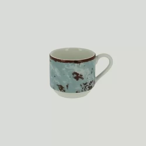 Чашка для эспрессо RAK Porcelain Peppery 90 мл штабелируемая, голубой цвет, RIC - 81220606