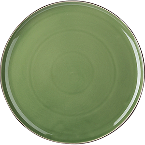 Тарелка «Сейдж»;фарфор;D=33см;зелен.,бронз. COM- 3014380