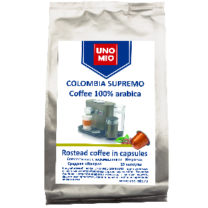 Кофе в капсулах UNO MIO Colombia Supremo средняя 15 шт, UNI - 000027