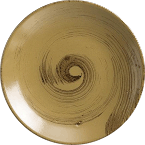 Тарелка «Анфора Алма» коричнево-оливковый;керамика;D=23см COM- 3010731