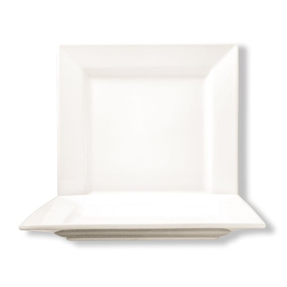 Тарелка 29*29 см квадратная белая фарфор  [6], RIC - 99004048