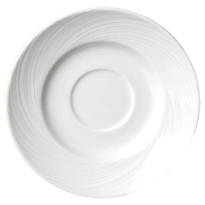Блюдце «Спайро»;фарфор;D=115,H=17мм;белый COM- 3020181