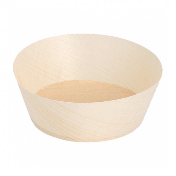 Фуршетная посуда: контейнер 7*2,5(h) см, деревянный шпон, 100 шт, Garcia de PouИспания, RIC - 81210187