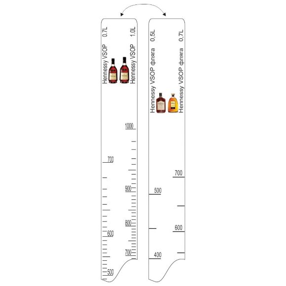 Барная линейка Hennessy VSOP (700мл/1л) / Hennessy VSOP фляга (500мл/700мл), P.L. Proff, RIC - 81250051