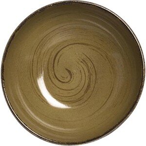 Салатник «Анфора Алма»;керамика;D=19,H=7см;коричнев.,олив. COM- 3031831