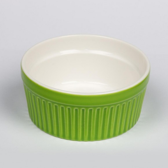 Чашка для подачи "Крем-Карамель" Рамекин 400 мл 12 см зеленая  [6], RIC - 81229571