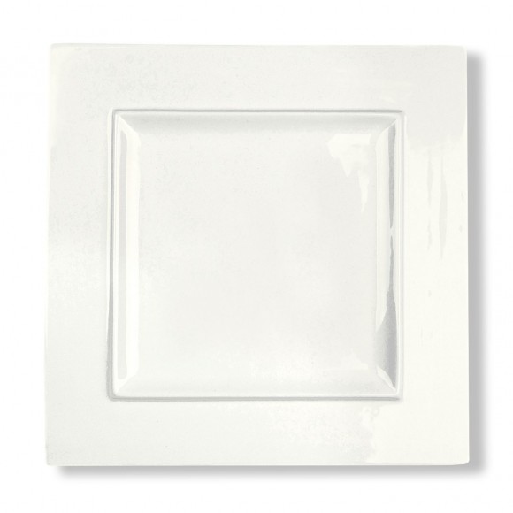 Тарелка 30*30 см квадратная белая фарфор  [6], RIC - 81223342