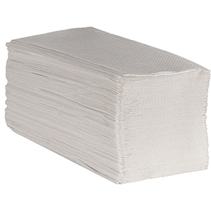 Полотенца бумажные однослойные V-укладка[250шт];;белый COM- 8010638