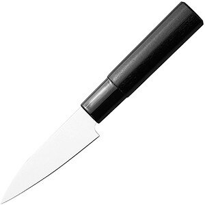 Нож кухонный д/овощей;сталь нерж.,дерево;,L=205/90,B=22мм;металлич.,черный COM- 4072459