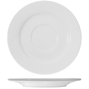 Блюдце для бульонной чашки «Кунстверк» арт.A7589;фарфор;D=17,5см;белый COM- 3022116