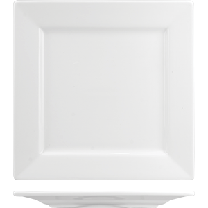 Тарелка квадратная «Кунстверк»;фарфор;,H=25,L=270,B=270мм;белый COM- 3012434